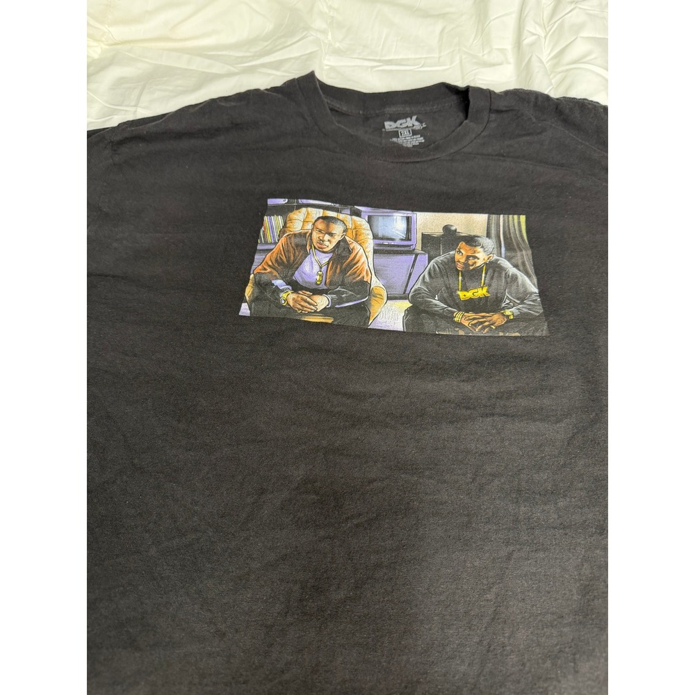DGK Dirty Ghetto Kids Mens 2XL Black Graphic T-Shirt Short Sleeve Crewneck Tee - Picture 2 of 5